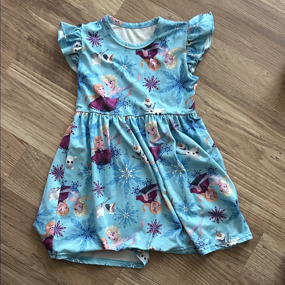 Disney Frozen Themed Blue Kids Dress- 3T
